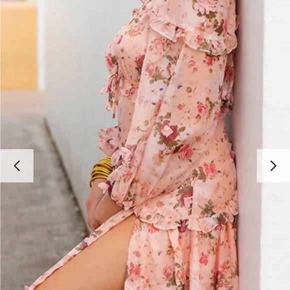 Buddy Love Pink Floral Maxi Dress - Picture 4 of 10